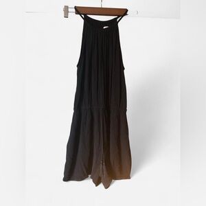 Mossimo Black Romper Shorts Spaghetti Strap Button Closure Women’s Size Small